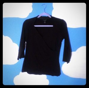 White House Black Market Black long sleeve Too